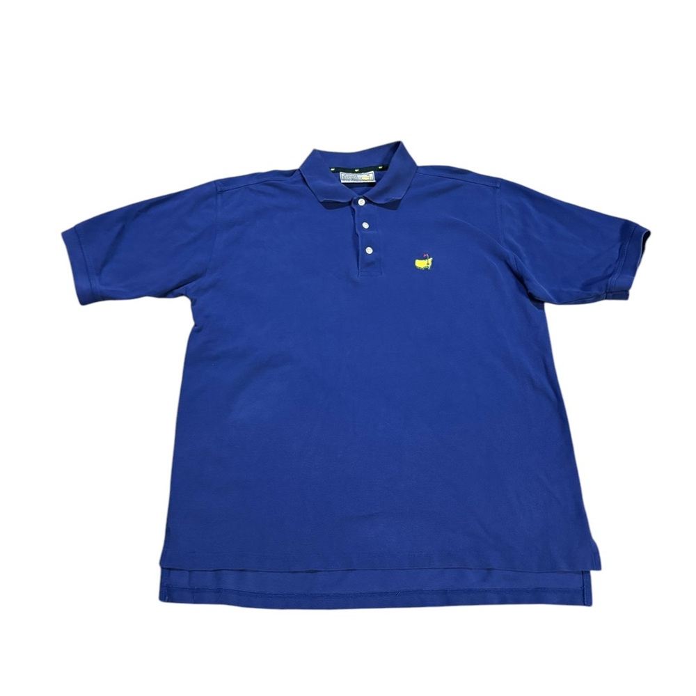 Slazenger x Masters Golf Pique‎ Knit Polo Blue Size Large